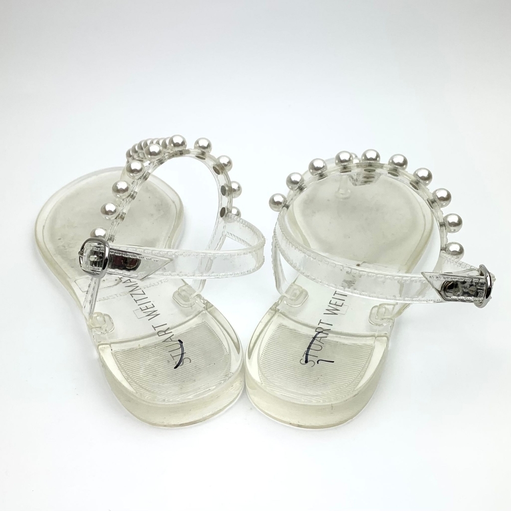 STUART WEITZMAN Goldie Jelly Slingback Thong Sandals sz 7 - Picture 7 of 11